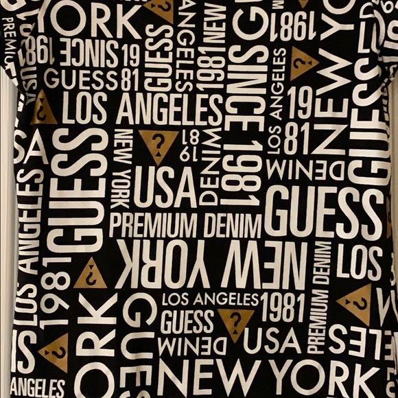 Guess New York Los Angeles Graphic Womens Top Size XS - Picture 8 of 12